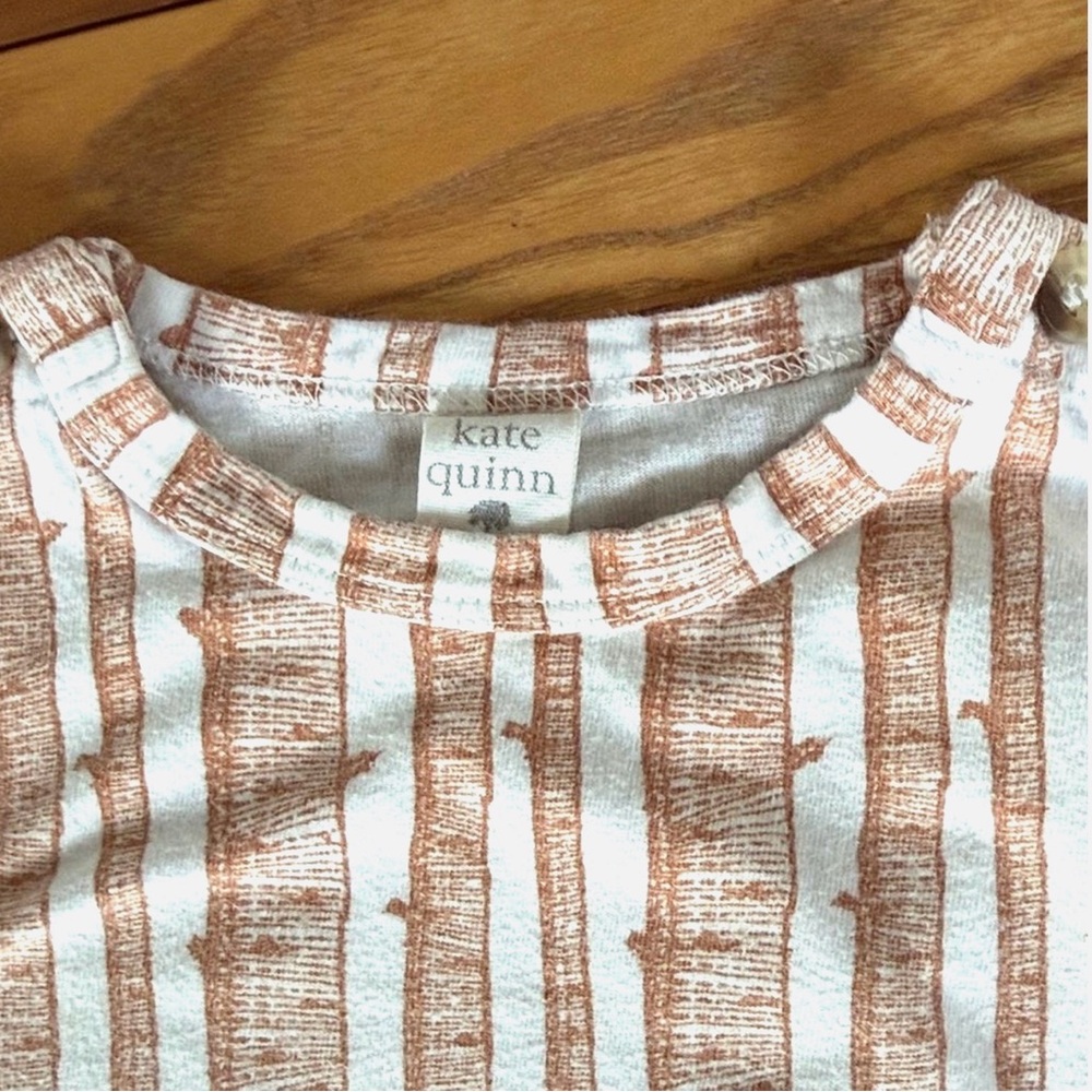 Kate Quinn Organic Cotton Woodland Tree Bodysuit Set 6-12M Twins Matching Lot - Picture 4 of 13